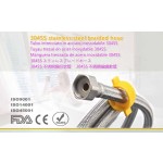 Stainless Steel Wire Braided Hose Flexible Water Plumbing Pipe Bathroom Kitchen Sink Hot Cold Water Inlet Hoses for Toilet/Taps